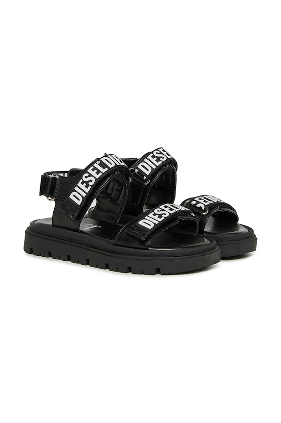 Diesel sandały dziecięce D-SANTAP SANDALS BC1067.KF018.36.40 czarny SS26