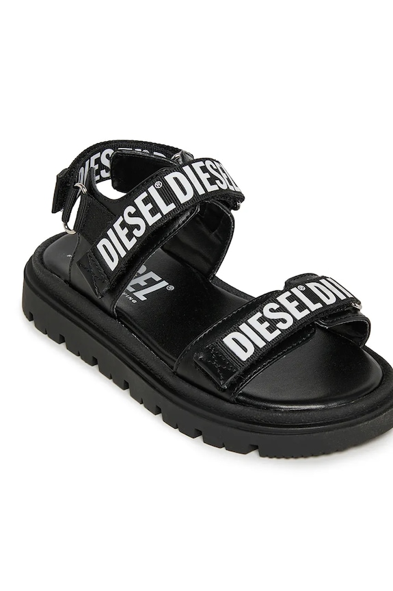 Diesel sandały dziecięce D-SANTAP SANDALS czarny BC1067.KF018.36.40