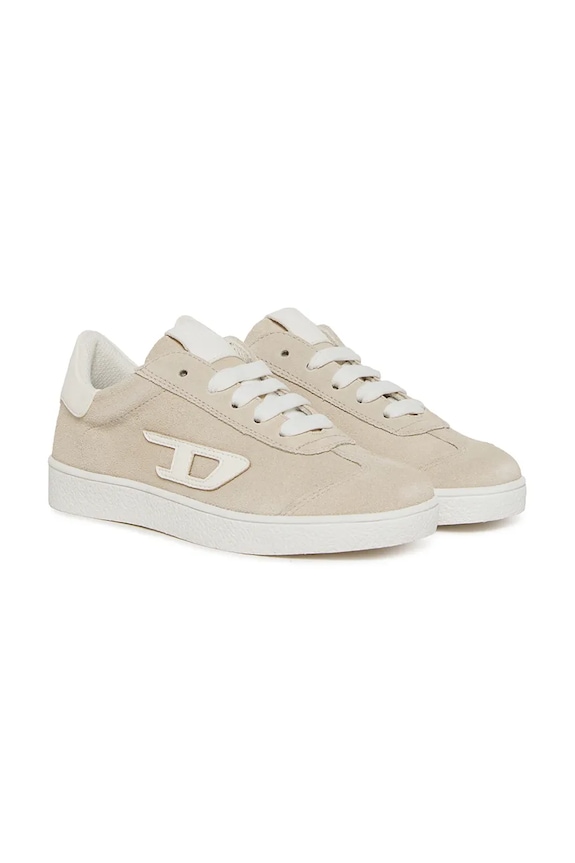 Diesel sneakersy zamszowe dziecięce S-COUGAZ BC1056.KF005.36.40 beżowy SS26