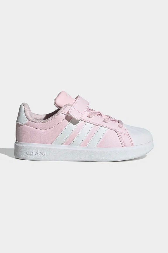 Παιδικά sneakers adidas STREETTALK απομίμηση λείου δέρματος ροζ JQ8591