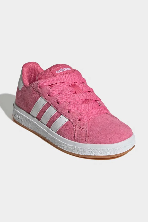 Παιδικά σουέτ sneakers adidas GRAND COURT 00s JR9850 ροζ SS26