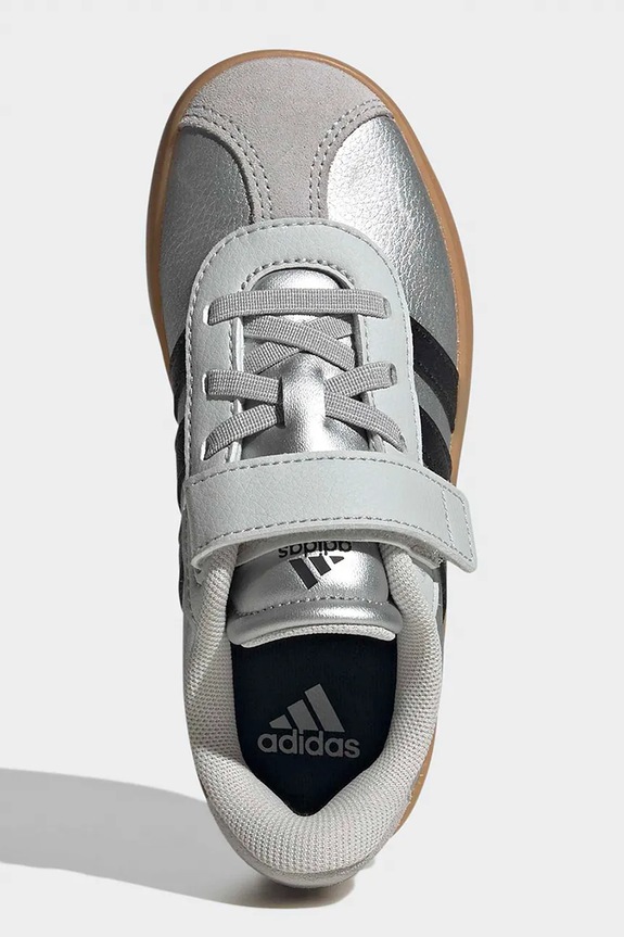 Детски кожени маратонки adidas VL COURT 3.0 IH3958 сребърен