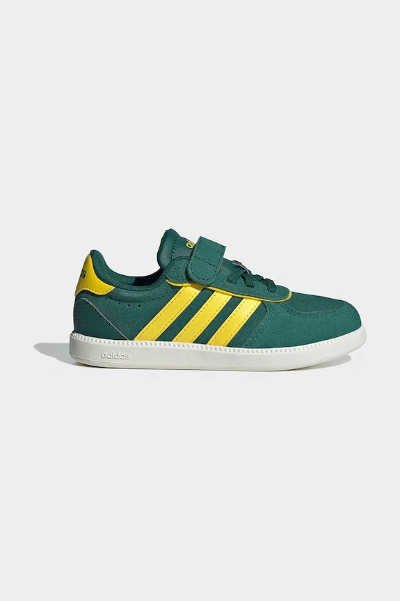 Παιδικά sneakers adidas BREAKNET SLEEK απομίμηση σουέτ πράσινο JS0137