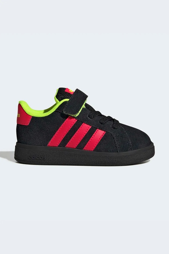 adidas sneakersy niemowlęce GRAND COURT 00s tekstylny czarny JP9353
