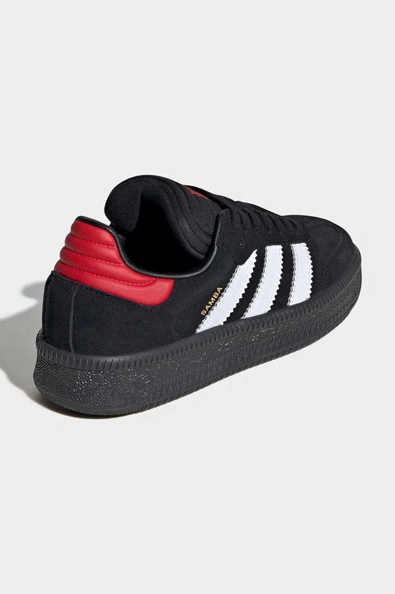 Chlapec adidas Originals SAMBA XLG tenisky detské semišové JP9522 čierna