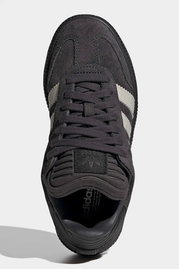 adidas Originals SAMBA XLG sneakersy dziecięce zamszowe JP9521 brązowy