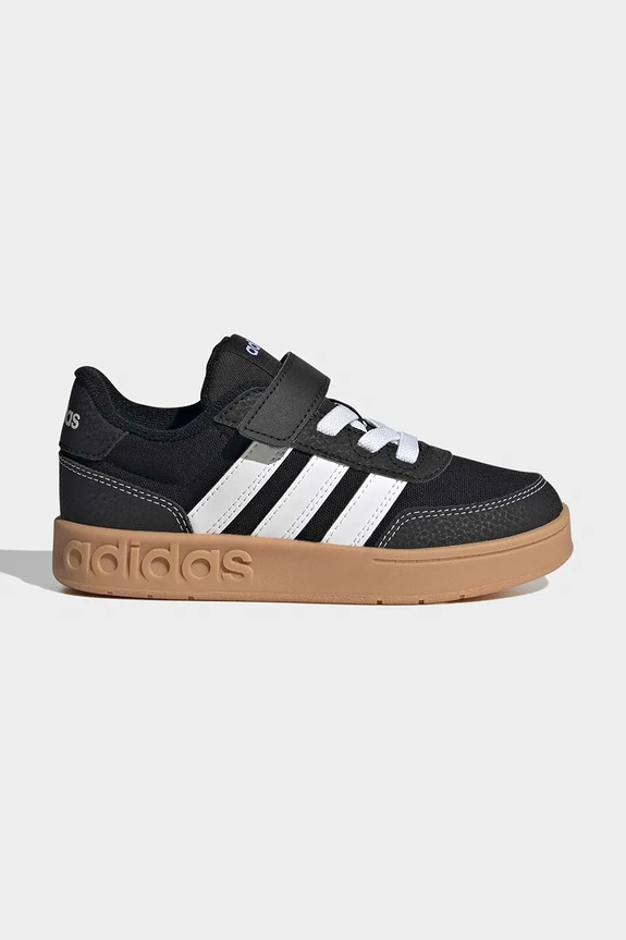 Παιδικά sneakers adidas BREAKBASE απομίμηση λείου δέρματος μαύρο JR9779