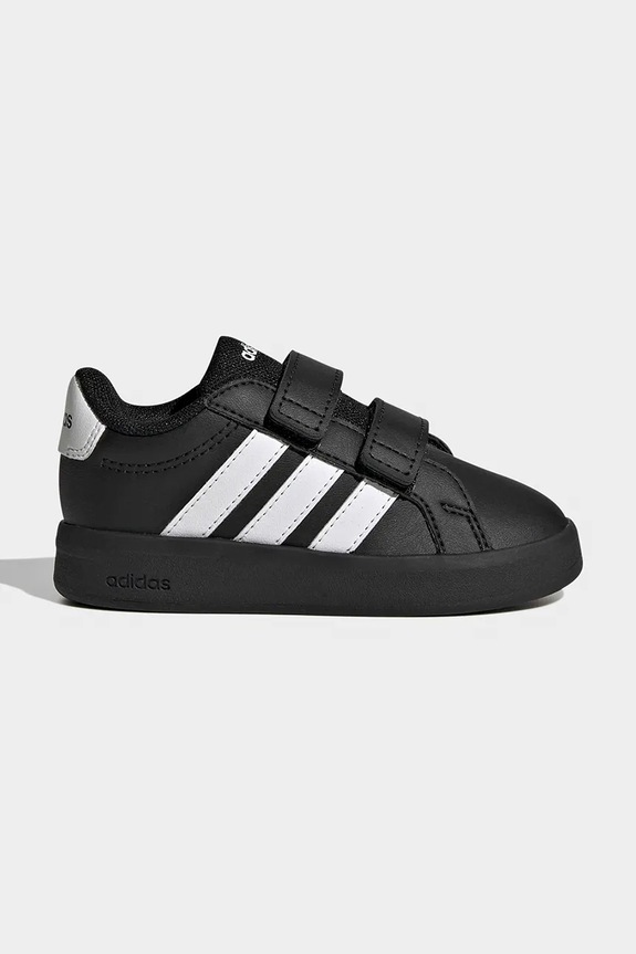 adidas sneakersy dziecięce GRAND COURT 3.0 imitacja skóry licowej czarny KJ4371