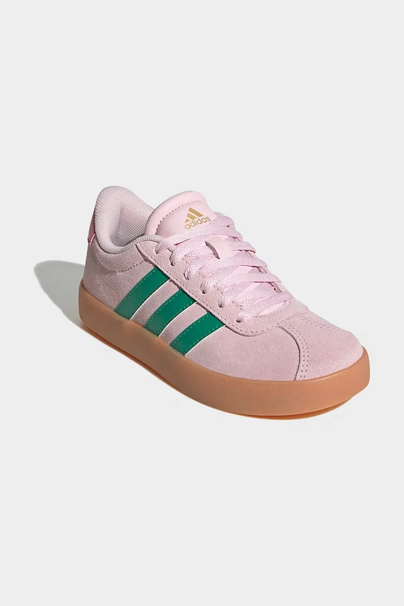 Dětské semišové tenisky adidas VL COURT 3.0 KI9260 růžová SS26