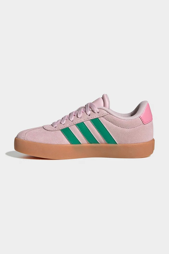 Dětské semišové tenisky adidas VL COURT 3.0 růžová KI9260