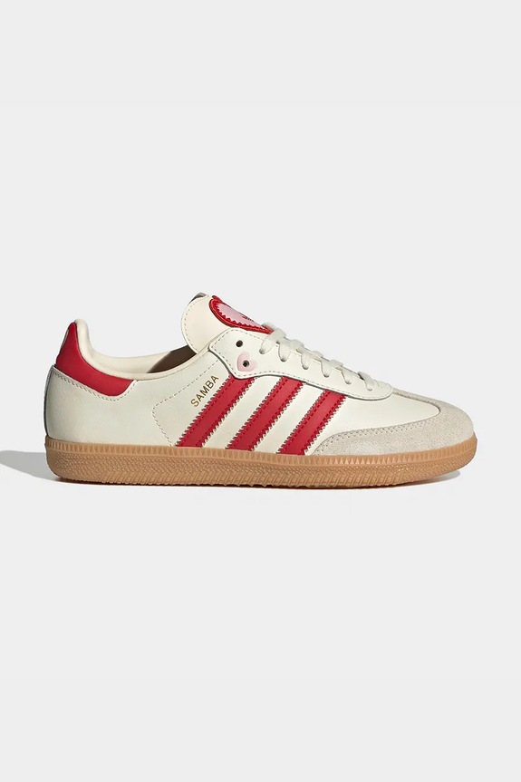 Παιδικά sneakers adidas Originals SAMBA OG υφασμάτινο μπεζ KI6679