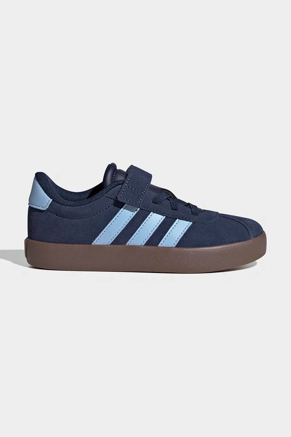 Παιδικά sneakers adidas VL COURT 3.0 δέρμα σαμουά σκούρο μπλε KI6490