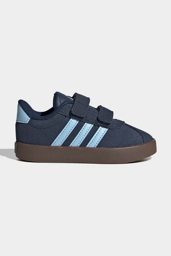 adidas sneakersy niemowlęce VL COURT 3.0 imitacja skóry licowej granatowy KI6491