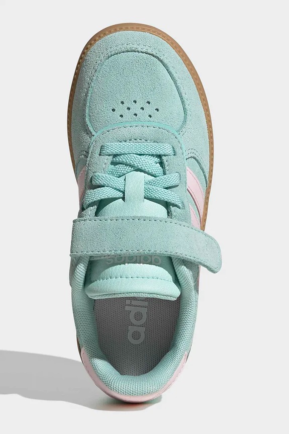 adidas sneakersy dziecięce BREAKNET SLEEK KI6499 turkusowy