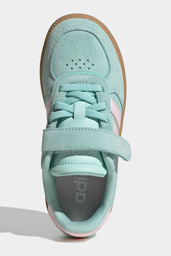 adidas sneakersy dziecięce BREAKNET SLEEK KI6499 turkusowy