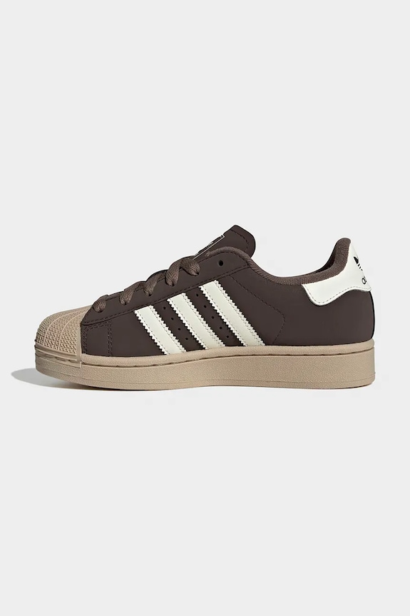 adidas Originals sneakersy dziecięce SUPERSTAR II brązowy KJ4545