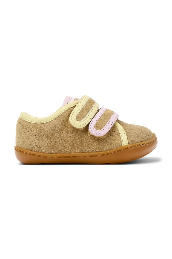 Dětské nubukové polobotky Camper TWS FW K800666 hnědá SS26