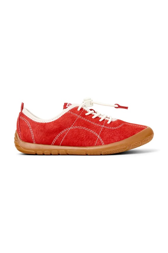 Παιδικά nubuck sneakers Camper Peu Path Kids δέρμα nubuck κόκκινο K800694.21.27