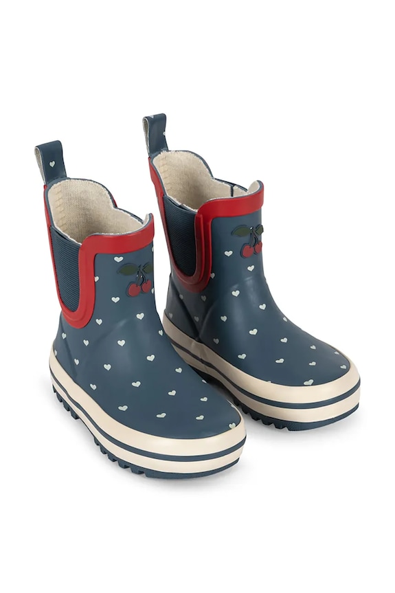 Konges Sløjd cizme copii ROI PRINTED RAIN BOOT bleumarin KS105052.PPY2