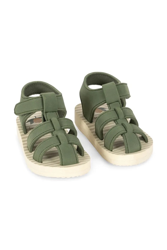 Detské sandále Konges Sløjd SABLE SANDAL Pre bábätká zelená KS105062.PPY2