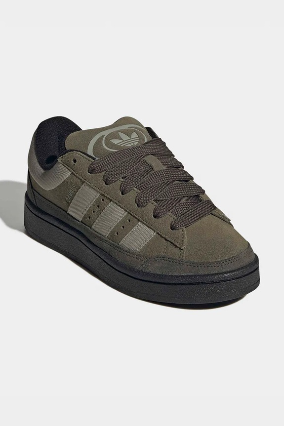 Dětské kožené tenisky adidas Originals CAMPUS ST KI8731 zelená SS26