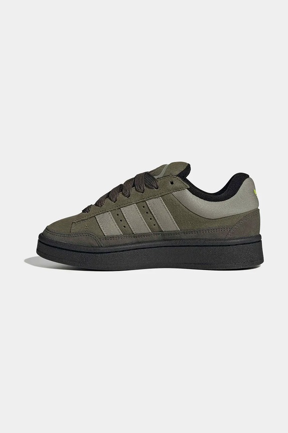 Dětské kožené tenisky adidas Originals CAMPUS ST zelená KI8731