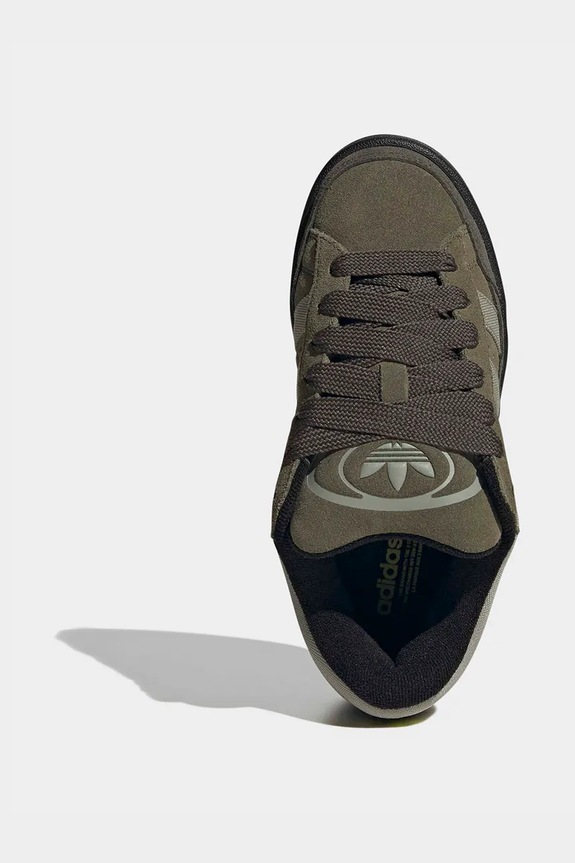 Dětské kožené tenisky adidas Originals CAMPUS ST KI8731 zelená