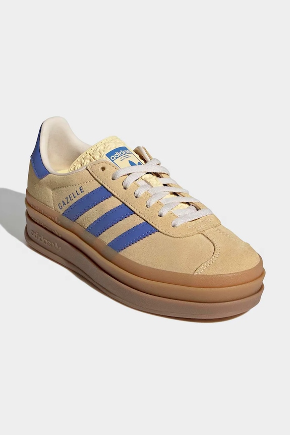 Otroške superge iz semiša adidas Originals GAZELLE BOLD IH6457 bež SS26