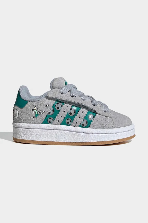 adidas Originals teniși din piele copii CAMPUS 00s LED LIGHTS textil gri IH6399
