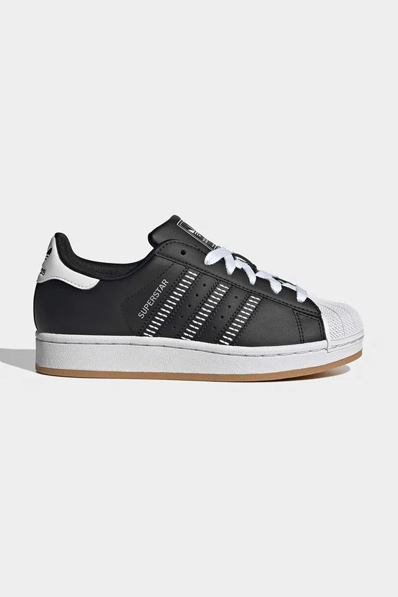 Dječje tenisice adidas Originals SUPERSTAR II presvučena koža crna HQ0029