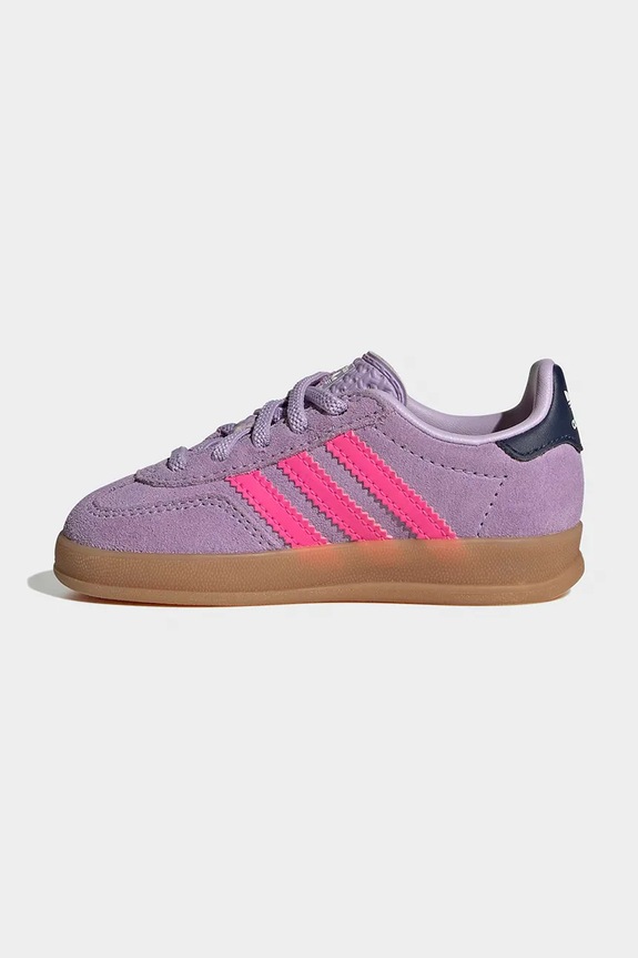 adidas Originals sneakers de piele întoarsă pentru copii GAZELLE INDOOR violet IH4012