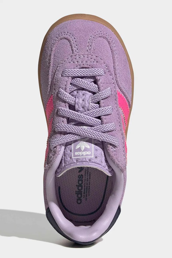 adidas Originals sneakers de piele întoarsă pentru copii GAZELLE INDOOR IH4012 violet