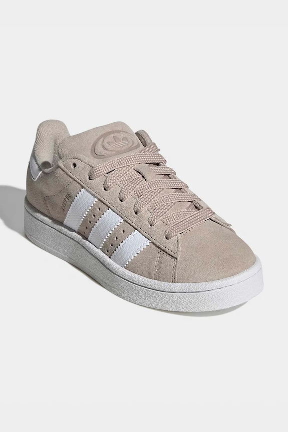 adidas Originals sneakers de piele întoarsă pentru copii CAMPUS 00s JQ2125 bej SS26