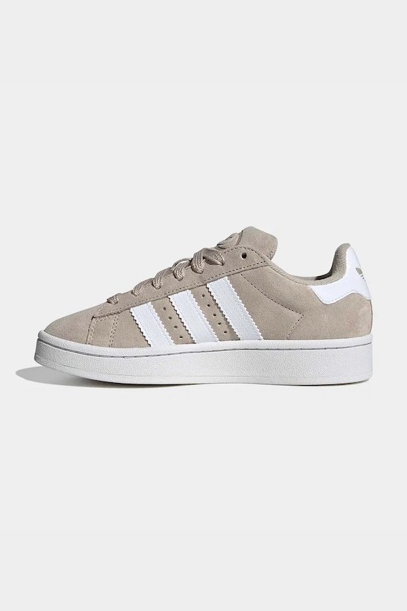 adidas Originals sneakers de piele întoarsă pentru copii CAMPUS 00s bej JQ2125