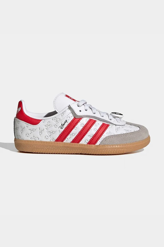 Παιδικά δερμάτινα sneakers adidas Originals SAMBA OG μικρό λευκό IH1753
