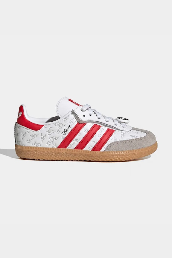 Παιδικά δερμάτινα sneakers adidas Originals SAMBA OG μικρό λευκό IH1753