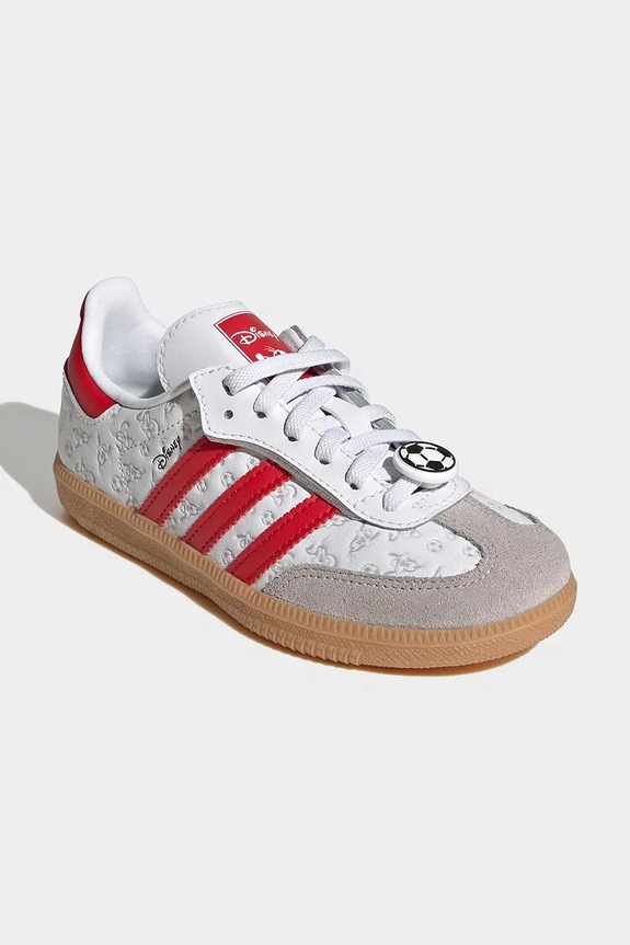 Παιδικά δερμάτινα sneakers adidas Originals SAMBA OG IH1753 λευκό SS26