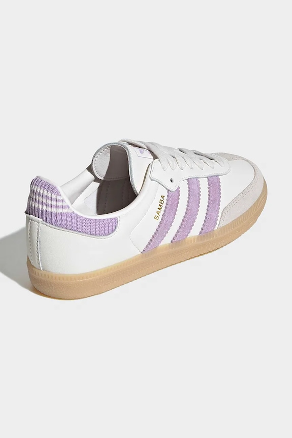 Deklice adidas Originals SAMBA OG superge otroške usnjene KI4172 bela
