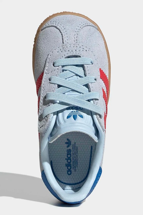 adidas Originals sneakers de piele întoarsă pentru copii GAZELLE KI4037 albastru