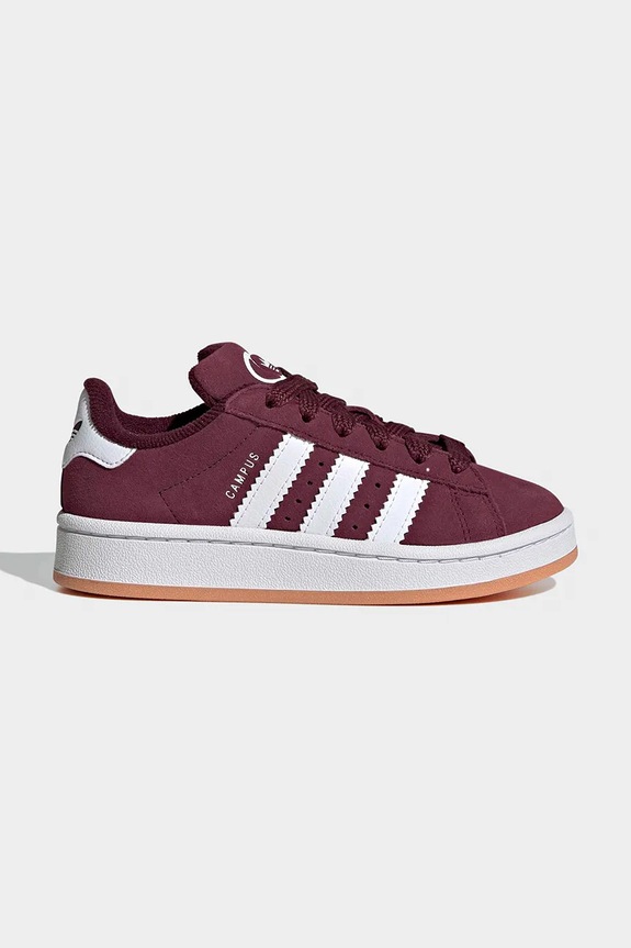 Detské semišové tenisky adidas Originals CAMPUS 00s usňová koža fialová KH8809