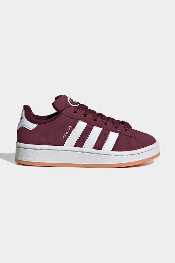 Detské semišové tenisky adidas Originals CAMPUS 00s usňová koža fialová KH8809