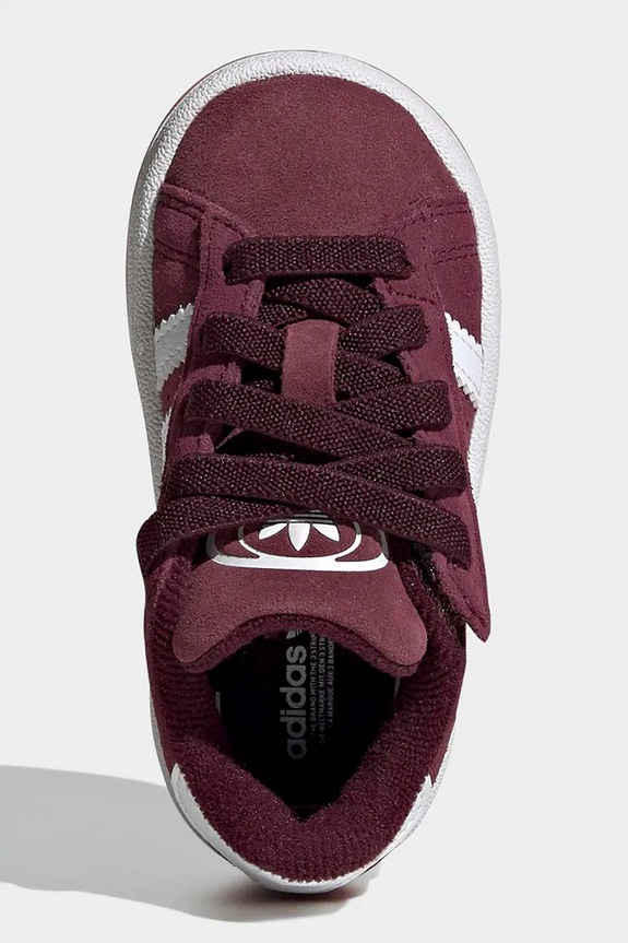 adidas Originals sneakers de piele întoarsă pentru copii CAMPUS 00s KH8810 burgundia