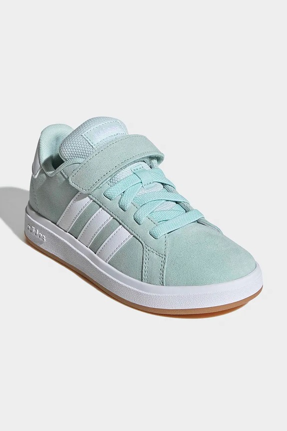 adidas GRAND COURT 00s tenisky detské semišové KJ0315 tyrkysová SS26