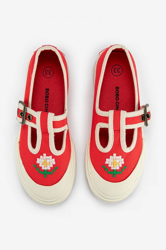 Bobo Choses pantofi copii Pixel Daisy rosu 126AI036