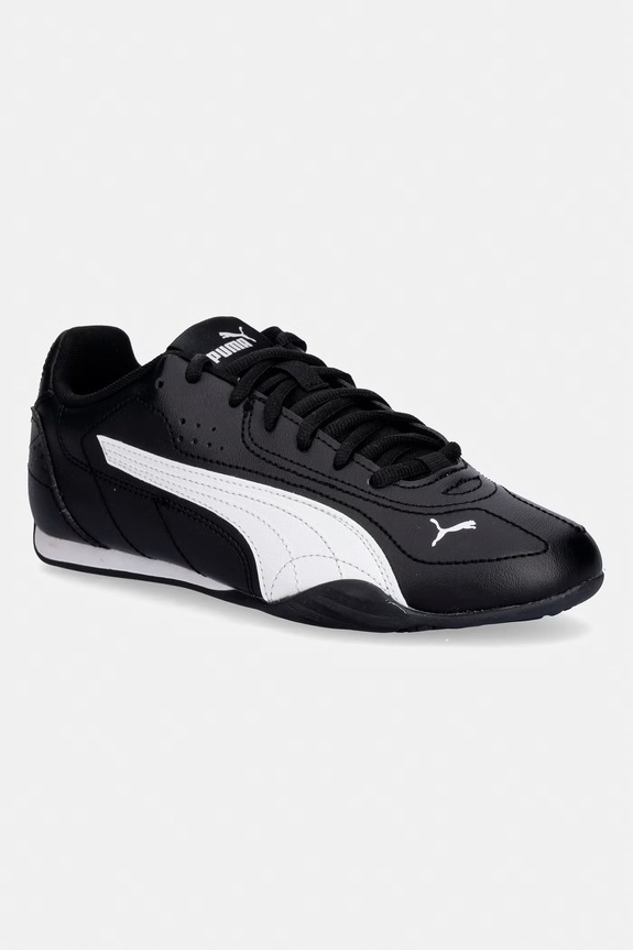 Παιδικά sneakers Puma Catch Jr απομίμηση λείου δέρματος μαύρο 403904