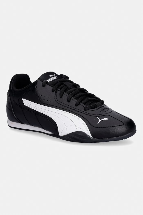 Παιδικά sneakers Puma Catch Jr απομίμηση λείου δέρματος μαύρο 403904