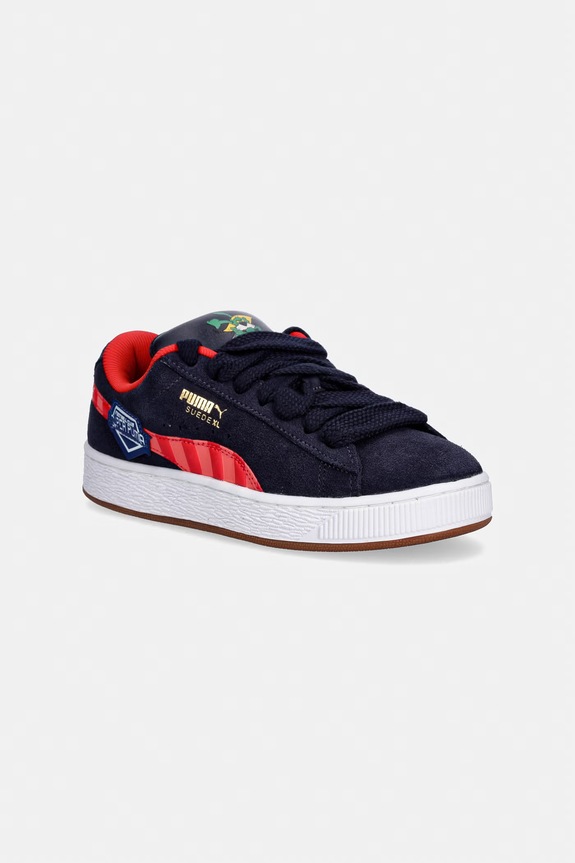 Puma gyerek velúr sportcipő Suede XL Super Jr csat sötétkék 404956