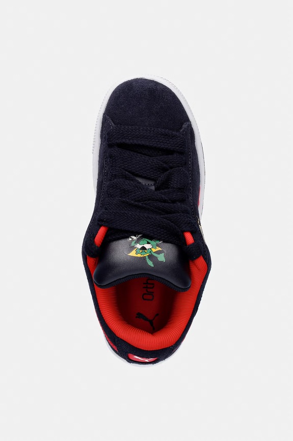 Puma gyerek velúr sportcipő Suede XL Super Jr sötétkék 404956
