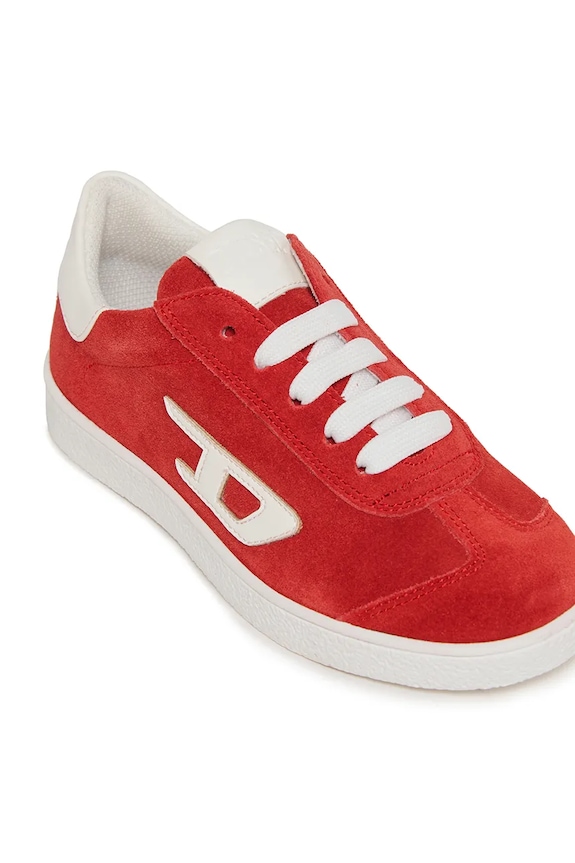 Detské semišové tenisky Diesel S-COUGAZ SNEAKERS červená BC1056.KF005.33.35