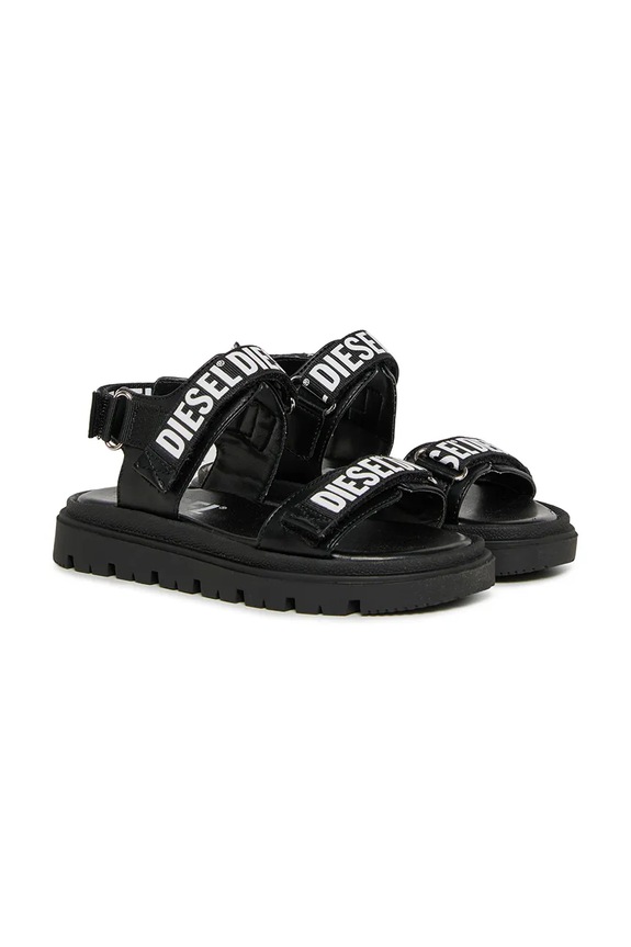 Diesel sandały dziecięce D-SANTAP SANDALS BC1067.KF018.33.35 czarny SS26